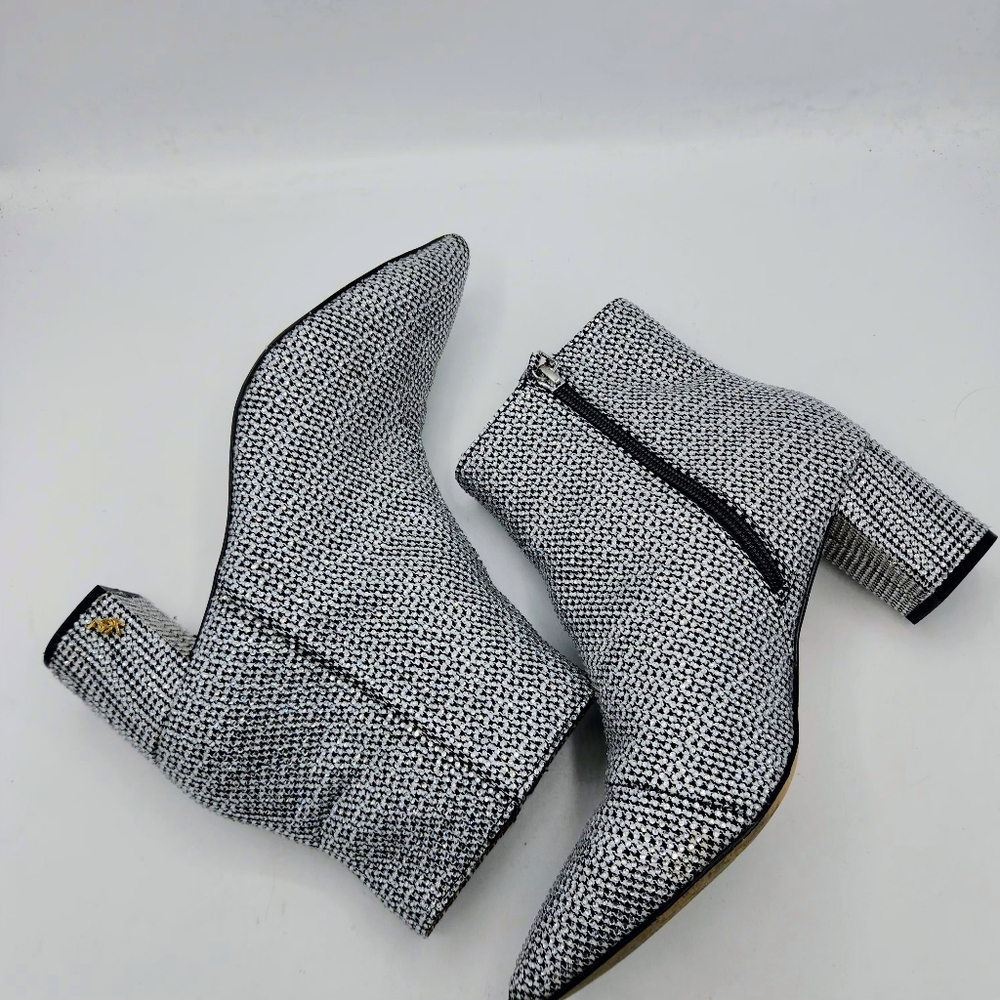 Kurt Geiger London Burlington Crystal Houndstooth Boots 40 - Picture 5 of 16